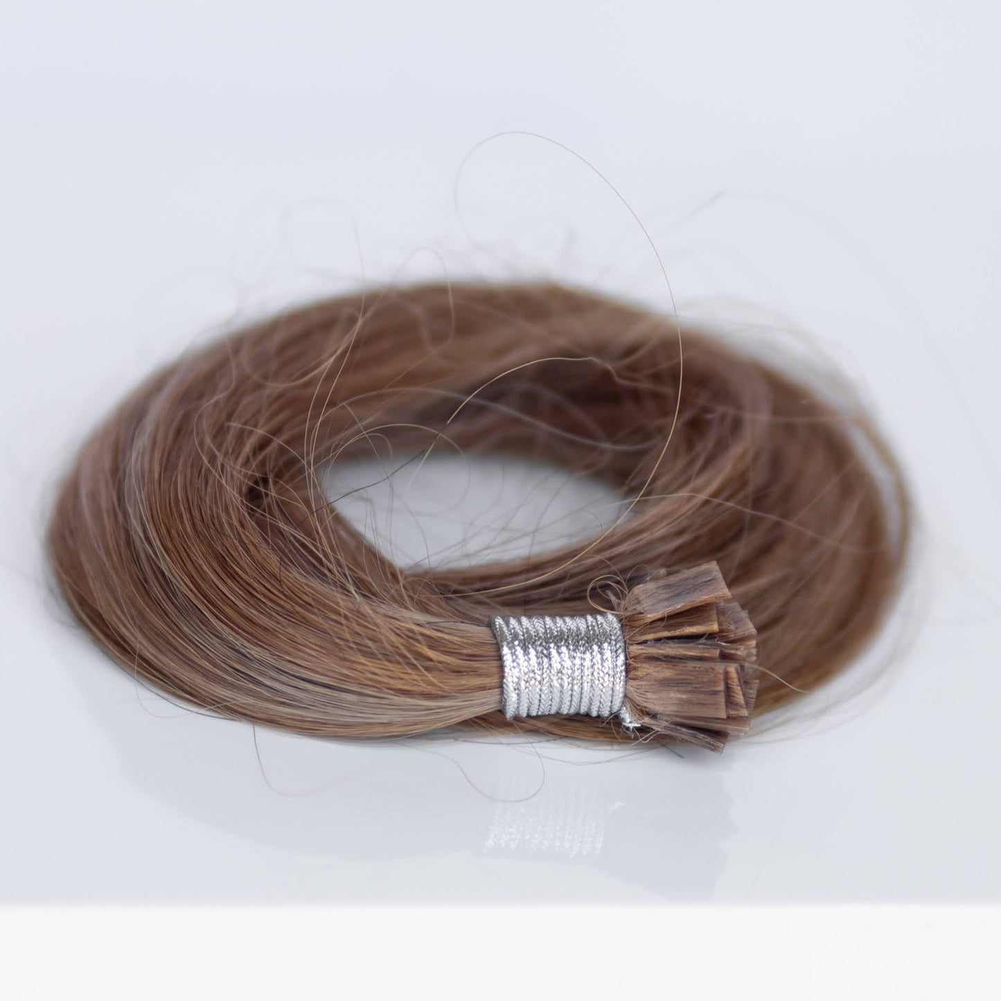 K-Tip 22" 25g Professional Hair Extensions - #6/18 Sea Salt & Caramel (aka Highlight Hot Toffee Blonde)