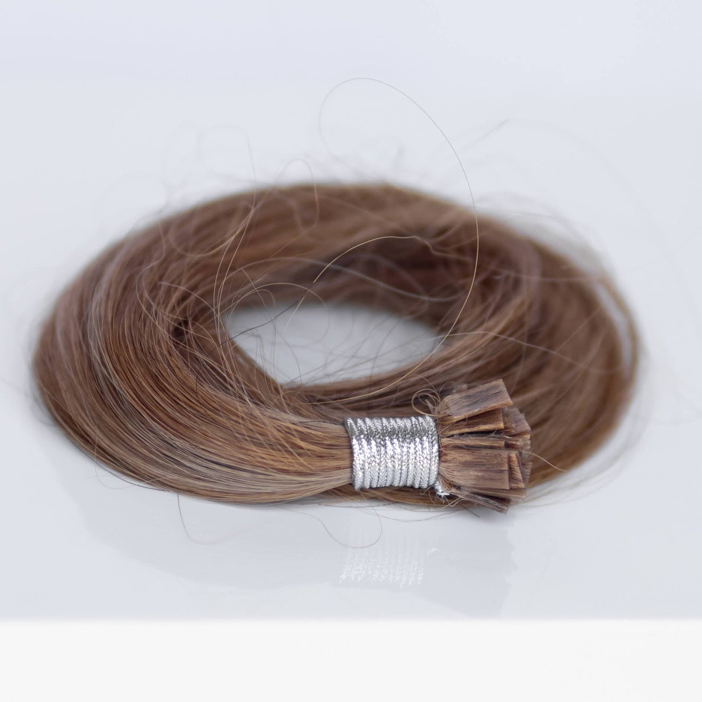 K-Tip 18" 25g Professional Hair Extensions - #6/18 Sea Salt & Caramel (aka Highlight Hot Toffee Blonde)