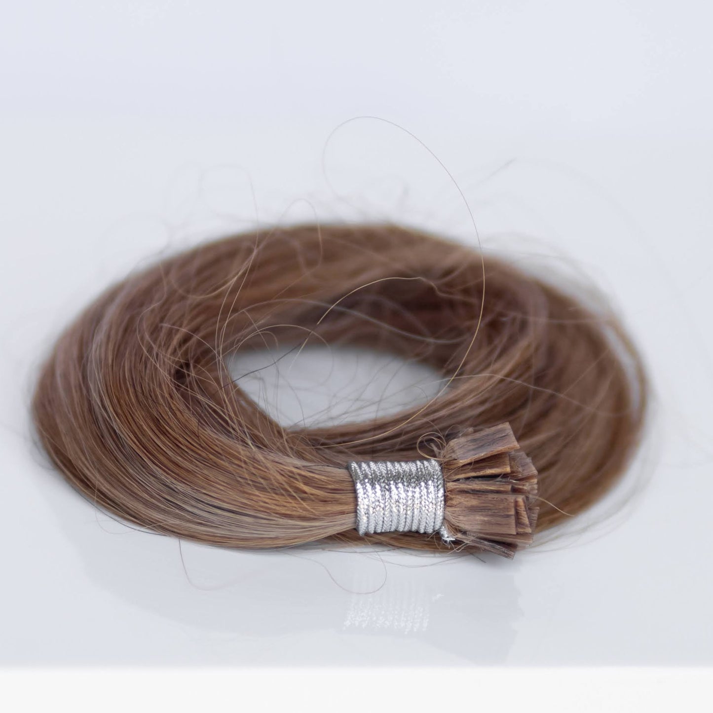 K-Tip 20" 25g Professional Hair Extensions - #6/18 Sea Salt & Caramel (aka Highlight Hot Toffee Blonde)