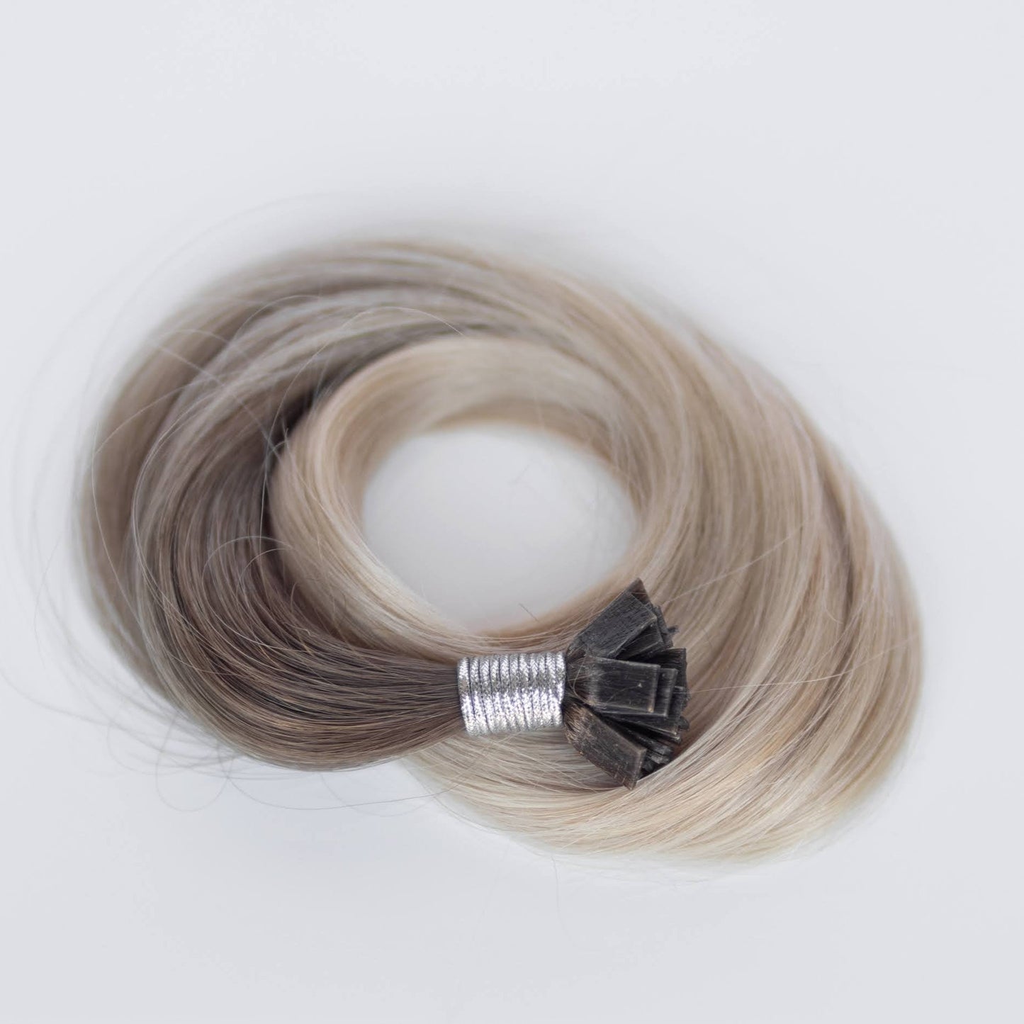 K-Tip 16" 25g Single Donor Virgin - #T1CC/80 Cool Mochachino Brown/White Blonde