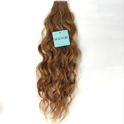 Butterfly Weft 20" 60g - WAVE Texture - Professional Blend - #6 Cinnamon Brown (aka Chestnut Brown)