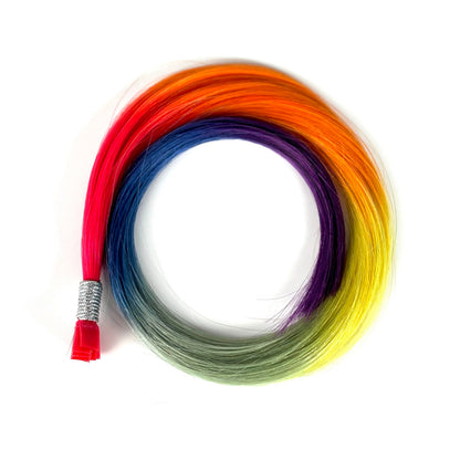 K-Tips 18” 10 grams (10 Pieces/K-Tips) Professional Hair Extensions VIVIDS  #12345 Unicorn Dream (Rainbow Color)