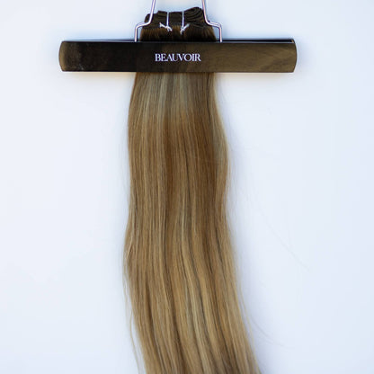 Machine-Tied Weft 16" 120g Pro Blend Hair Extensions - #007 Toasted Blonde by Garyn Santos