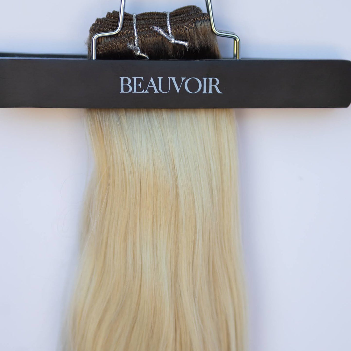 Machine Weft 28" 180g Single Donor Virgin - #T1CC/80 Smokey Blonde (aka Cool Mochachino Brown/White Blonde)