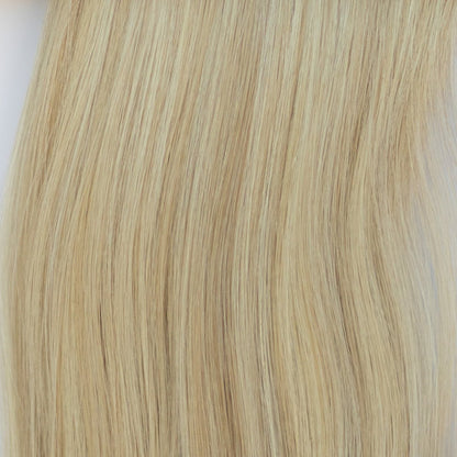 Machine-Tied Weft 20" 145g Pro Blend Hair Extensions - #80/18/46 Summer Blonde (aka Piano Key White Truffle)