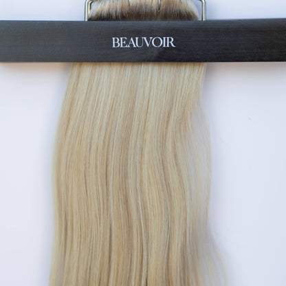 Machine-Tied Weft 20" 145g Pro Blend Hair Extensions - #80/18/46 Summer Blonde (aka Piano Key White Truffle)