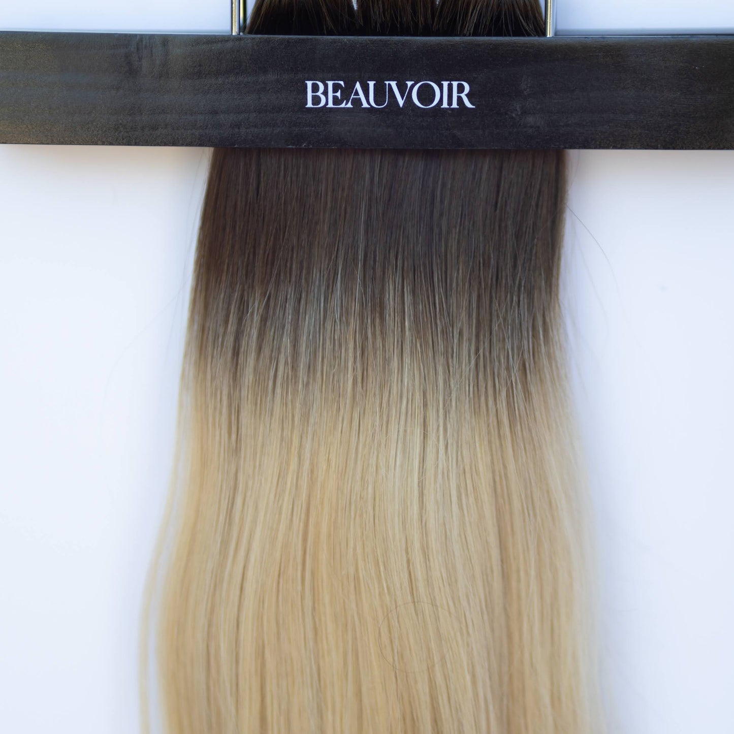 Machine-Tied Weft 24" 170g Single Donor Virgin -  #2/18 Café Noir Balayage (aka Balayage Dark Brown/Dirty Blonde)