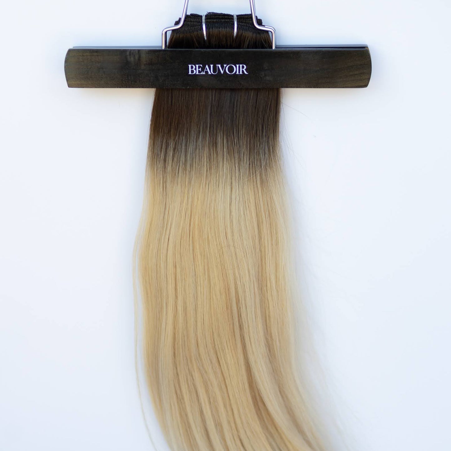 Machine-Tied Weft 20" 150g Pro Blend Hair Extensions - #2/18 Café Noir Balayage (aka Balayage Dark Brown/Dirty Blonde)