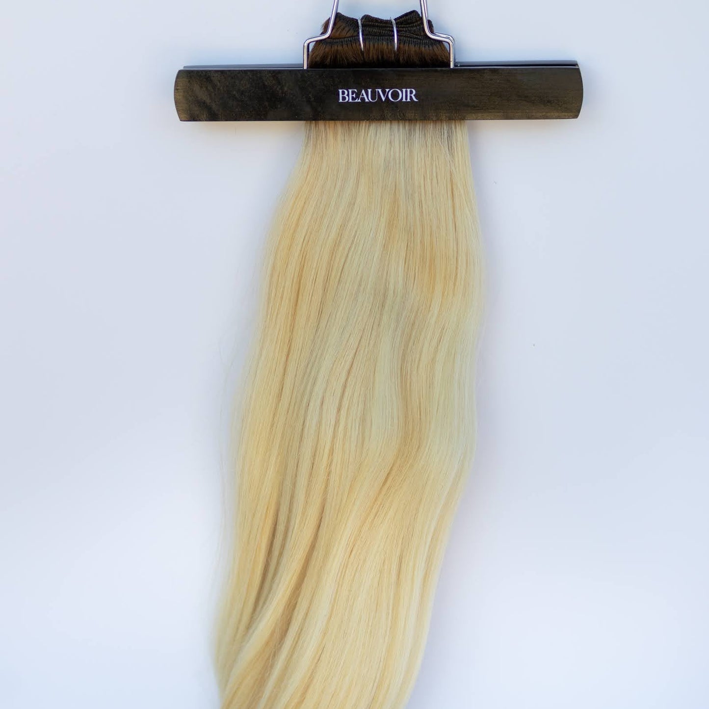 Machine-Tied Weft 24" 170g Single Donor Virgin - #T3/60 Cocoa Rooted Blonde (aka Rooted Walnut Brown/Ash Blonde)