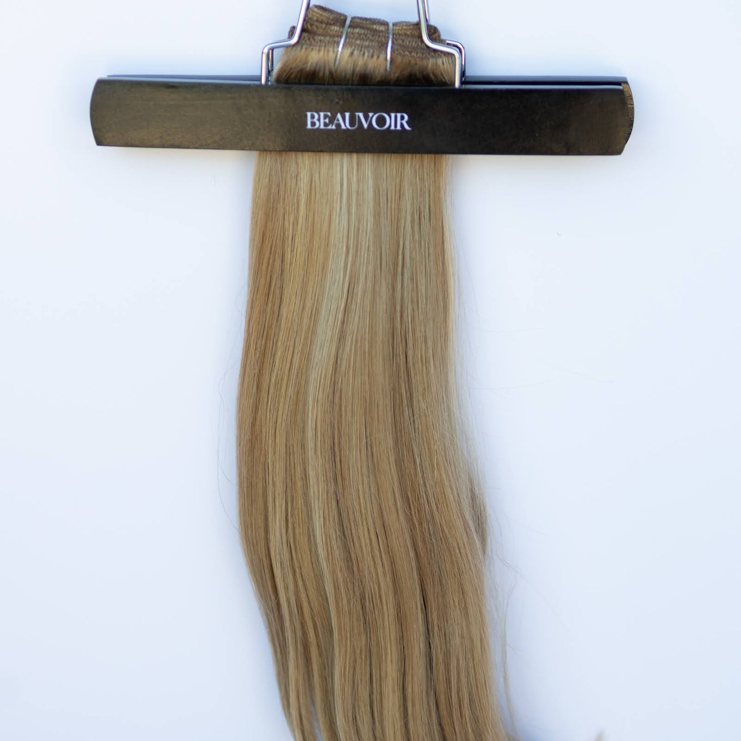 Machine-Tied Weft 28" 180g Pro Blend Hair Extensions - #6/18 Sea Salt & Caramel (aka Highlight Hot Toffee Blonde)