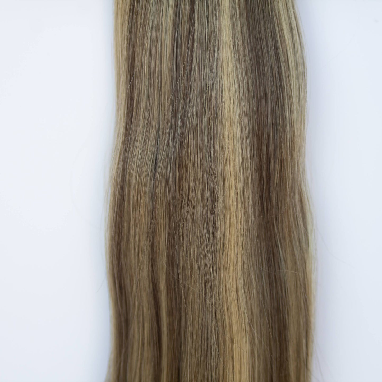 Machine-Tied Weft 16" 120g Professional Hair Extensions - #4/27 Chocolate Brulé (aka Highlight Chocolate Brown)