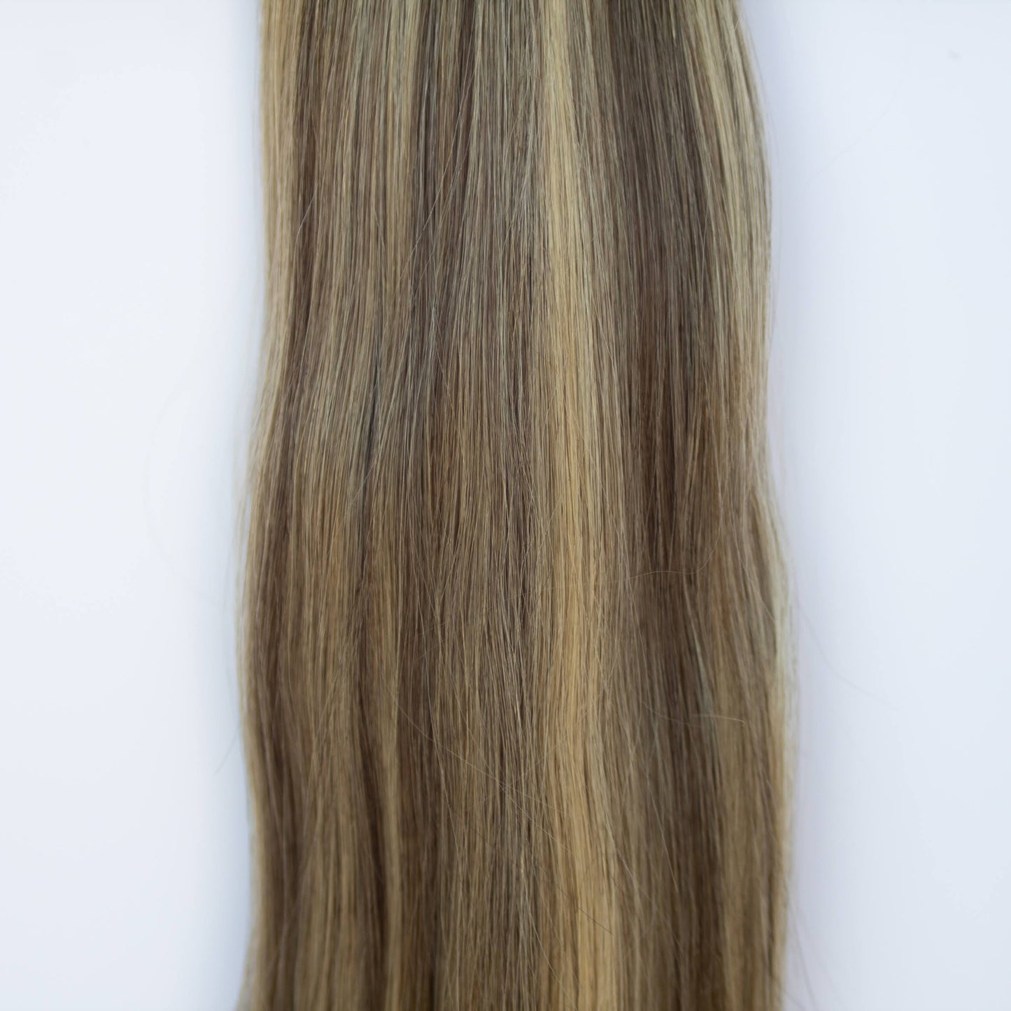 Machine-Tied Weft 28" 180g Single Donor Virgin - #4/27 Chocolate Brulé (aka Highlight Chocolate Brown)