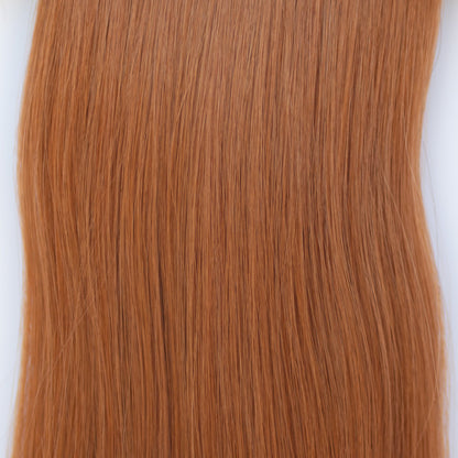 Machine-Tied Weft 22" 160g Professional Hair Extensions - #570 Sunset (aka Pumpkin Spice)
