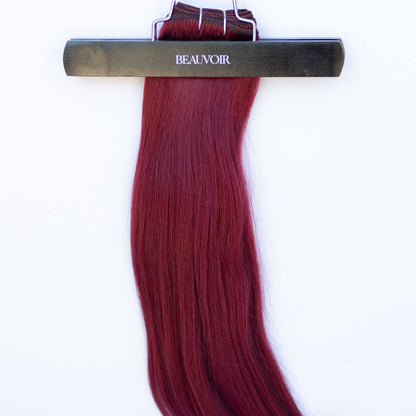 Machine-Tied Weft 22" 160g Single Donor Virgin - #555 Akako by Martha Nicola