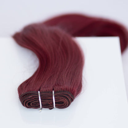 Machine-Tied Weft 22" 160g Single Donor Virgin - #555 Akako by Martha Nicola