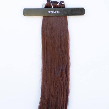 Machine-Tied Weft 22" 160g Pro Blend Hair Extensions - #550 Rouge (aka Cinnamon Mocha)