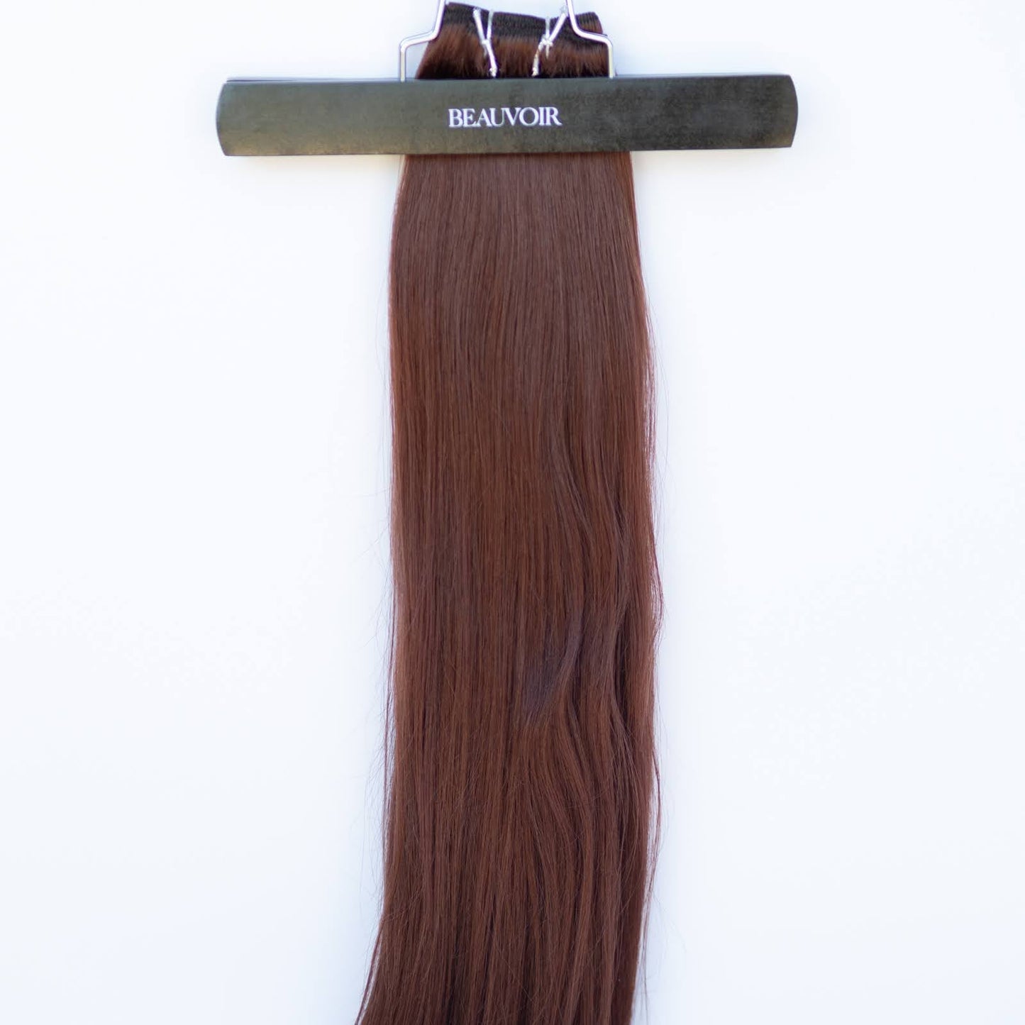 Machine-Tied Weft 16" 120g Single Donor Virgin - #550 Rouge (aka Cinnamon Mocha)