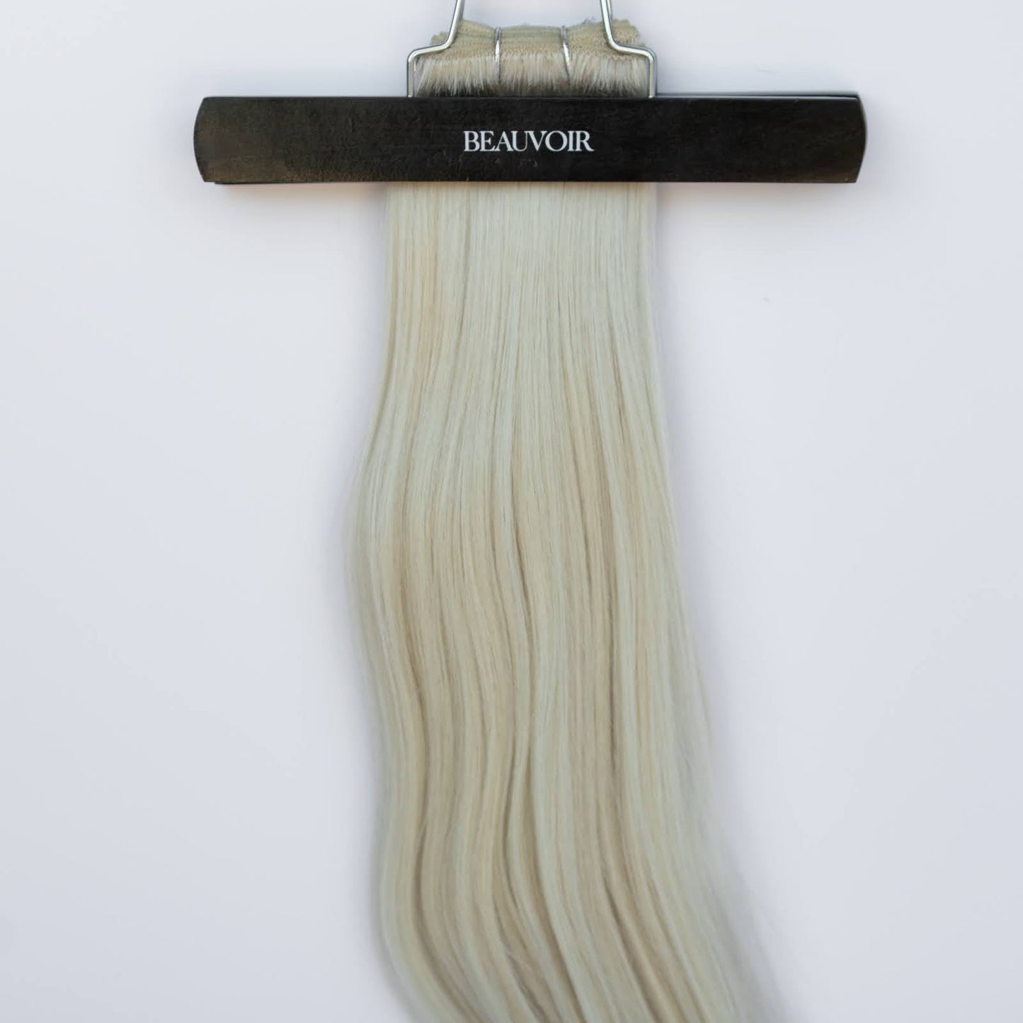 Machine-Tied Weft 24" 170g Single Donor Virgin - #80 Hollywood Blonde (aka White Blonde)