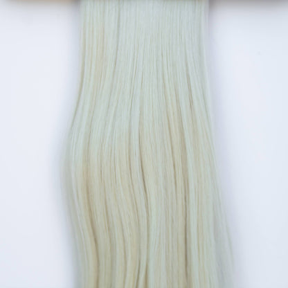 Machine-Tied Weft 20" 145g Pro Blend Hair Extensions - #80 Hollywood Blonde (aka White Blonde)