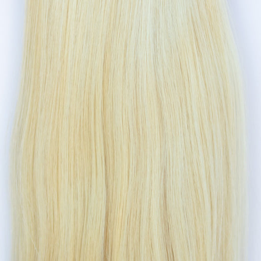 Machine-Tied Weft 28" 180g Single Donor Virgin - #60 Classic Blonde (aka Ash Blonde)