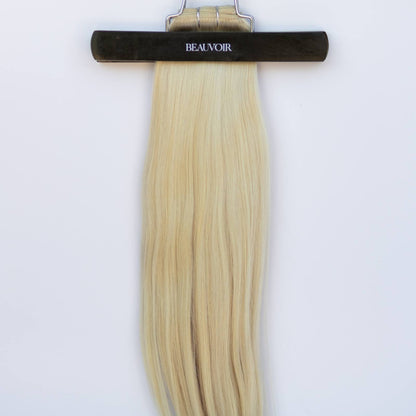 Machine-Tied Weft 28" 180g Single Donor Virgin - #60 Classic Blonde (aka Ash Blonde)