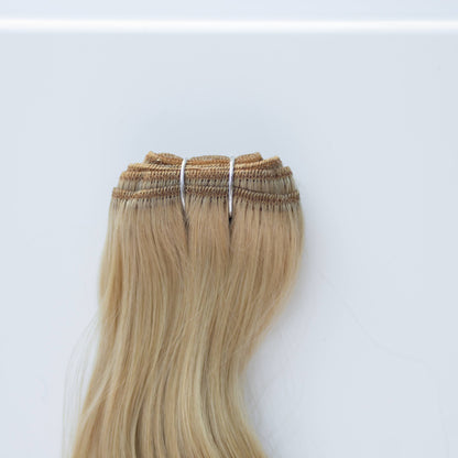 Machine-Tied Weft 24" 170g Pro Blend Hair Extensions - #22 Southern Belle Blonde (aka Light Ash Blonde)