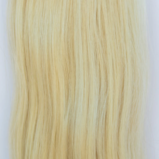 Machine-Tied Weft 18" 130g Pro Blend - #22 Southern Belle Blonde (aka Light Ash Blonde)