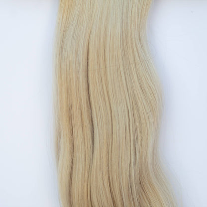 Machine-Tied Weft 28" 180g Single Donor Virgin - #16 Paris Blonde (aka Vanilla Blonde)