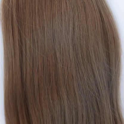 Machine-Tied Weft 28" 180g Pro Blend Hair Extensions - #8 Whiskey Brown (aka Ash Brown)