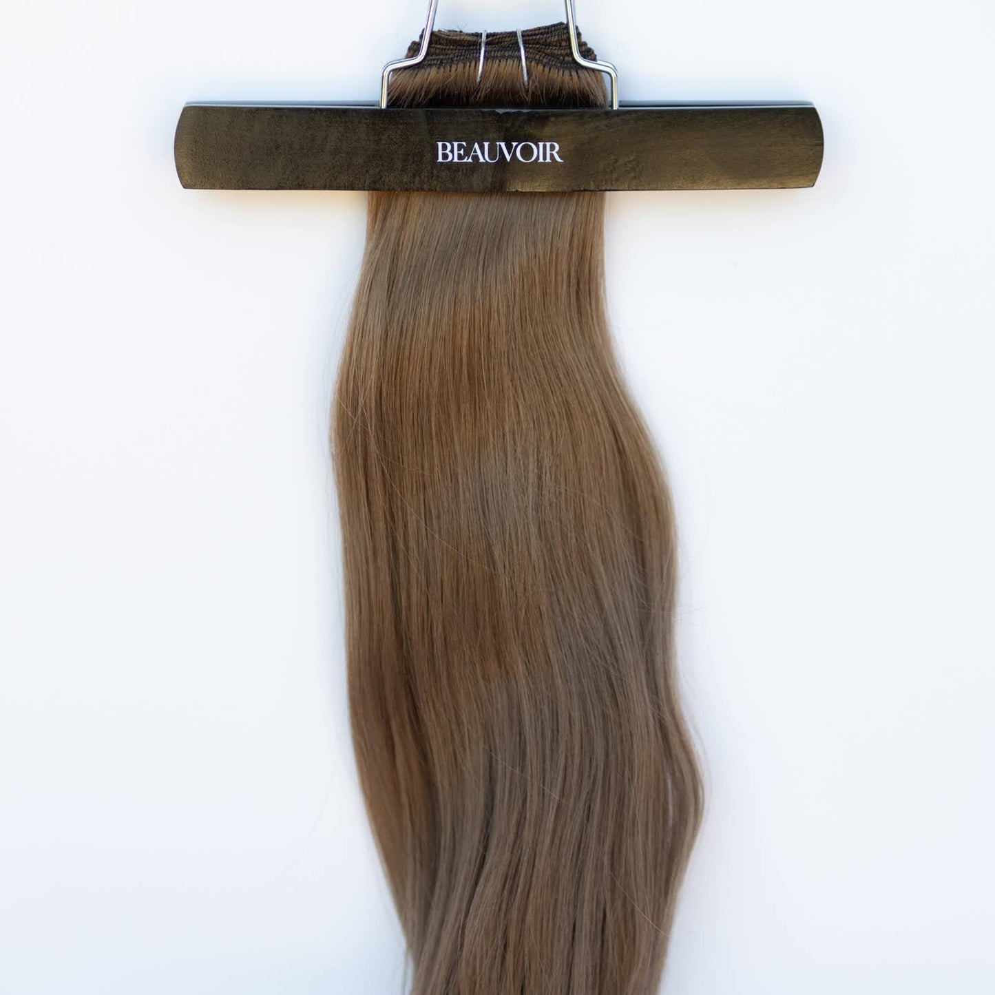 Machine-Tied Weft 28" 180g Pro Blend Hair Extensions - #8 Whiskey Brown (aka Ash Brown)