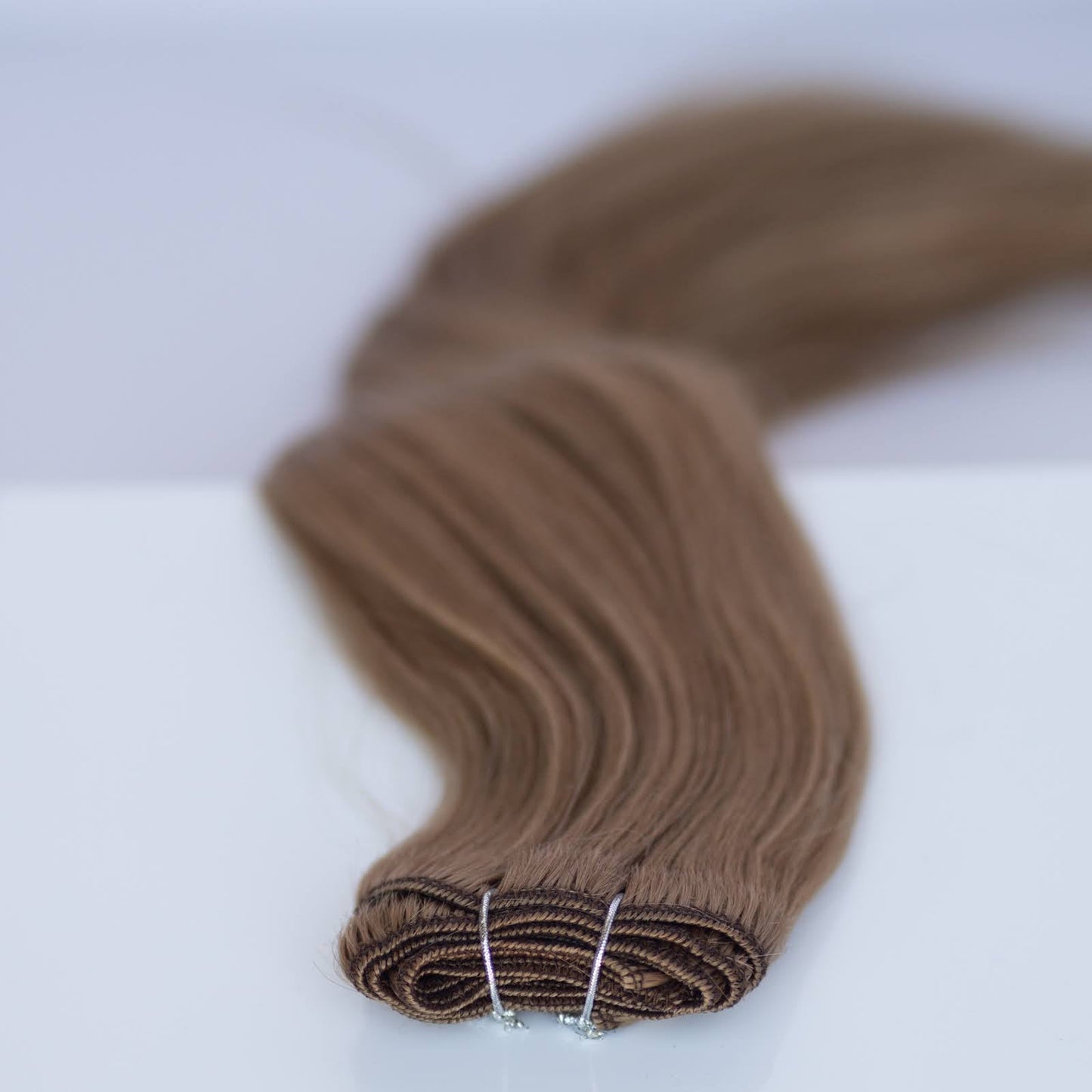 Machine-Tied Weft 28" 180g Pro Blend Hair Extensions - #6 Cinnamon Brown (aka Chestnut Brown)