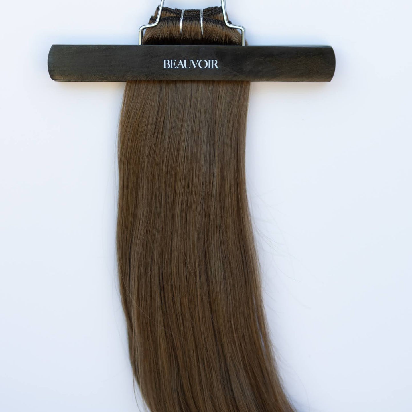 Machine-Tied Weft 16" 120g Pro Blend Hair Extensions - #4 Roasted Walnut (aka Chocolate Brown)