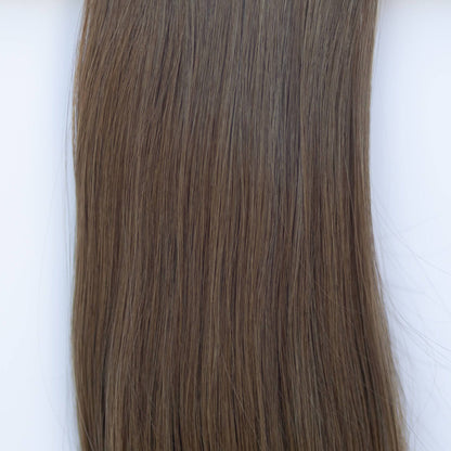 Machine-Tied Weft 16" 120g Pro Blend Hair Extensions - #4 Roasted Walnut (aka Chocolate Brown)
