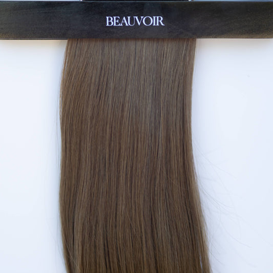 Machine-Tied Weft 28" 180g Pro Blend Hair Extensions - #4 Roasted Walnut (aka Chocolate Brown)