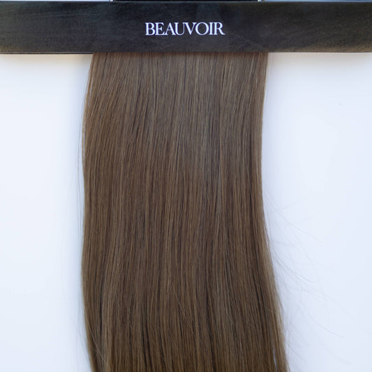 Machine-Tied Weft 28" 180g Single Donor Virgin - #4 Roasted Walnut (aka Chocolate Brown)