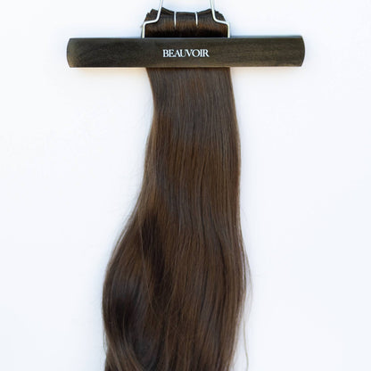 Machine-Tied Weft 24" 170g Pro Blend Hair Extensions - #2 Dark Chocolate (aka Dark Brown)
