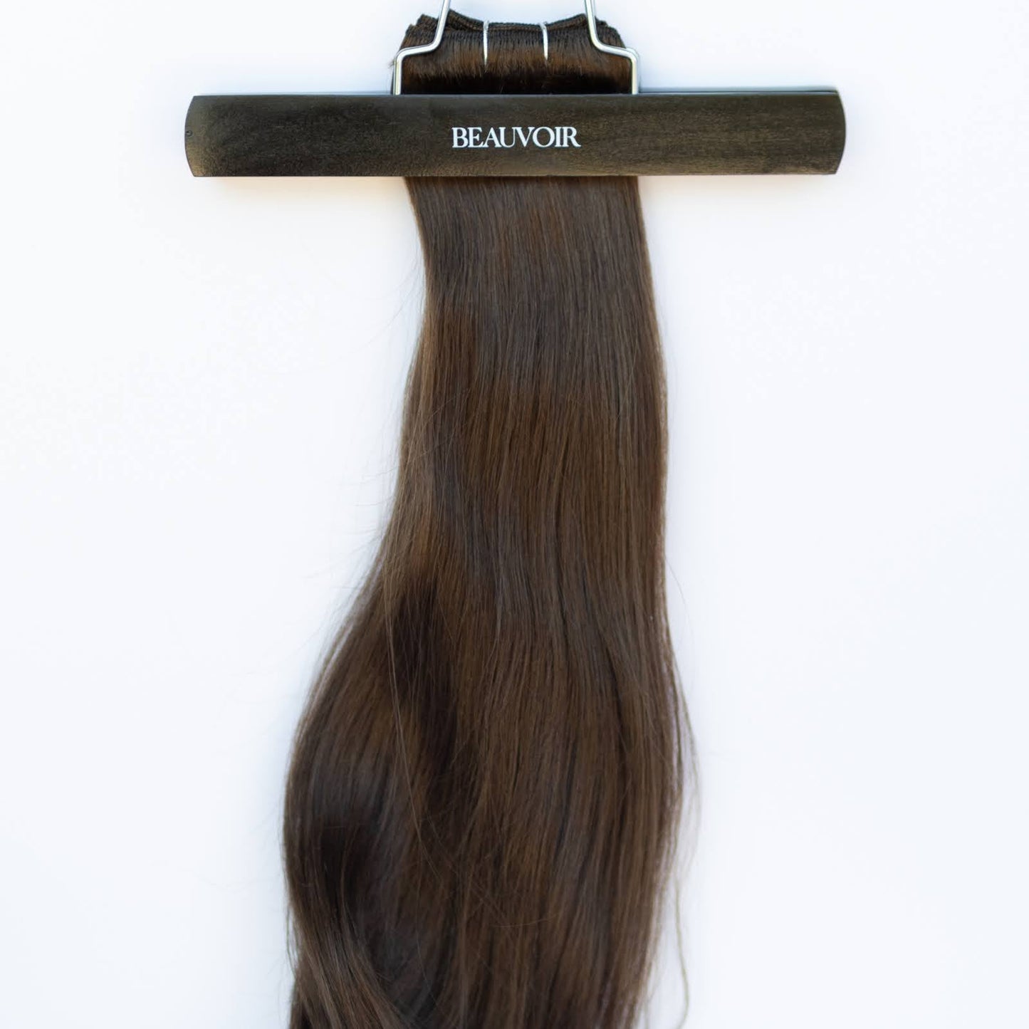 Machine-Tied Weft 20" 145g Single Donor Virgin - #2 Dark Chocolate (aka Dark Brown)