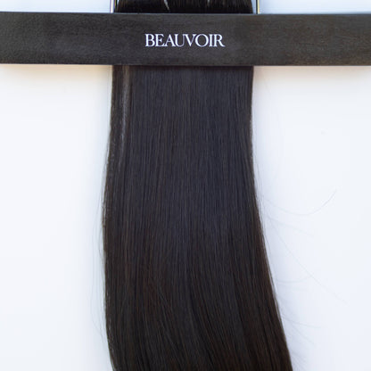 Machine-Tied Weft 24" 170g Single Donor Virgin - #1C Espresso Brown (aka Mocha Brown)
