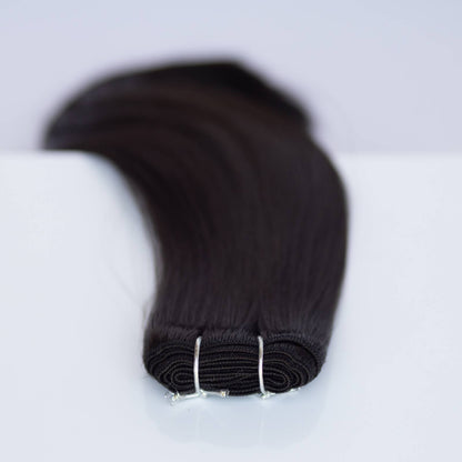 Machine-Tied Weft 28" 180g Pro Blend Hair Extensions - #1C Espresso Brown (aka Mocha Brown)