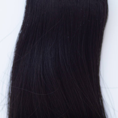 Machine-Tied Weft 20" 145g Pro Blend Hair Extensions - #1 Noir (aka Jet Black)