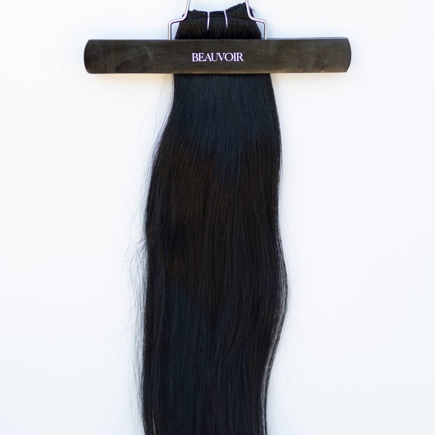Machine-Tied Weft 24" 170g Pro Blend Hair Extensions - #1 Noir (aka Jet Black)