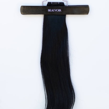 Genius (Micro) Weft 16" 60g Pro Blend - #1 Noir (aka Jet Black)