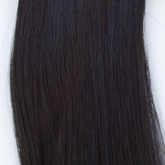 Genius (Micro) Weft 22" 88g Pro Blend Hair Extensions - #1B Midnight (aka Off Black)