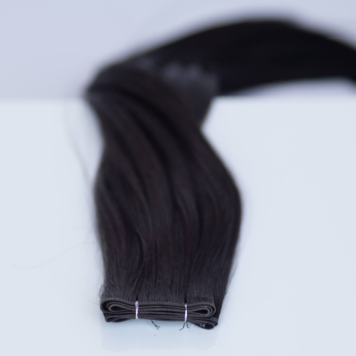 Genius (Micro) Weft 24" 94g Professional Hair Extensions - #1B Midnight (aka Off Black)