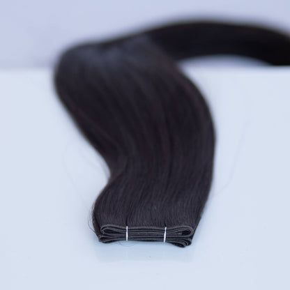 Genius (Micro) Weft 20" 80g Pro Blend Hair Extensions - #1C Espresso Brown (aka Mocha Brown)