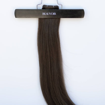 Genius (Micro) Weft 22" 88g Pro Blend Hair Extensions - #2 Dark Chocolate (aka Dark Brown)