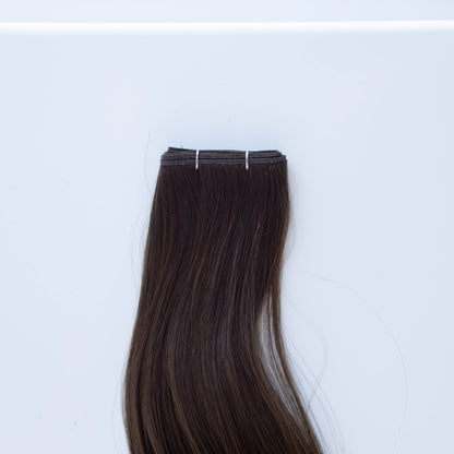 Genius (Micro) Weft 22" 88g Pro Blend Hair Extensions - #2 Dark Chocolate (aka Dark Brown)