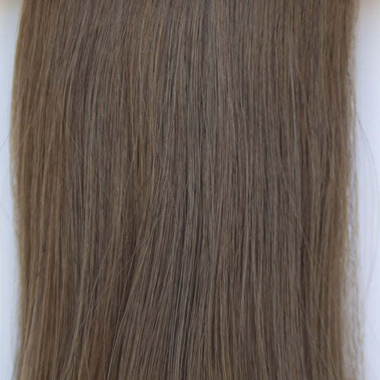 Genius (Micro) Weft 22" 88g Single Donor Virgin - #8 Whisky Brown (aka Ash Brown)