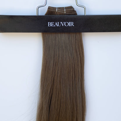 Genius (Micro) Weft 20" 80g Pro Blend Hair Extensions - #4 Roasted Walnut (aka Chocolate Brown)