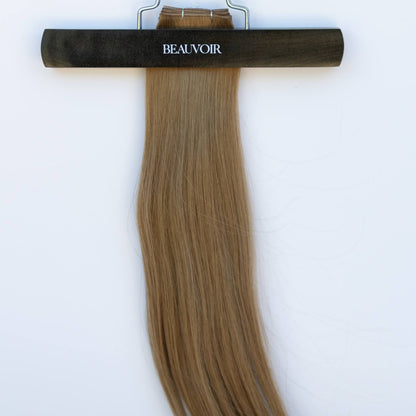 Genius (Micro) Weft 16" 60g Single Donor Virgin - #6 Cinnamon Brown (aka Chestnut Brown)